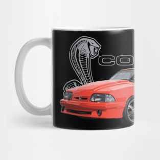 93 Mustang GT 5.0L V8 Fox Body Cobra SVT Red Supercharged USA Mug